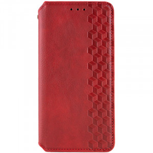 Шкіряний чохол книжка GETMAN Cubic (PU) для Xiaomi Redmi 14C / Poco C75 Червоний