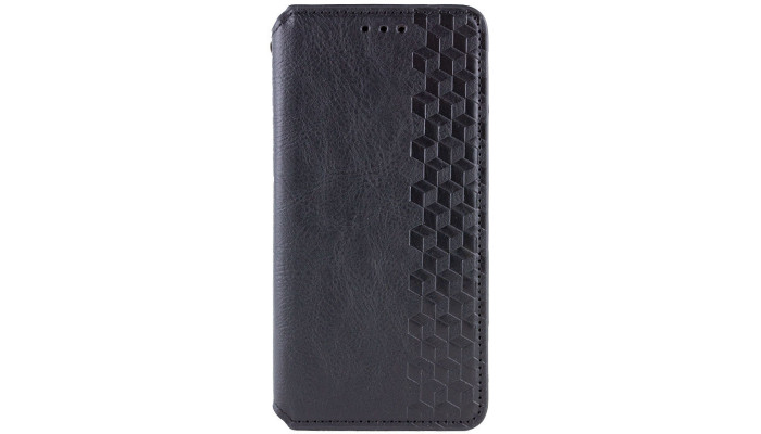 Кожаный чехол книжка GETMAN Cubic (PU) для Xiaomi Redmi 14C / Poco C75 Черный - фото