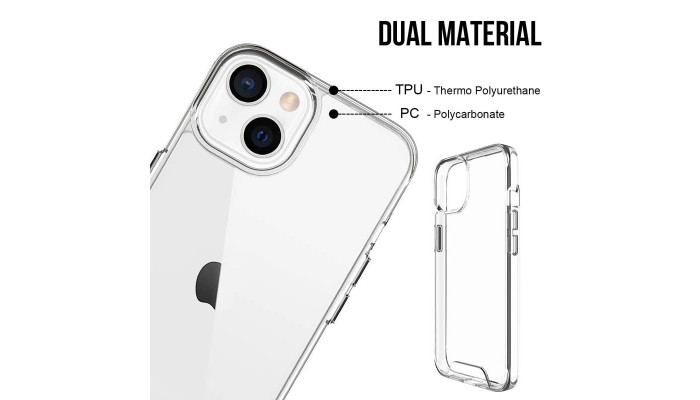 Чохол TPU Space Case transparent для Apple iPhone 13 (6.1