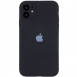 Чехол Silicone Case Full Camera Protective (AA) для Apple iPhone 12 (6.1") Черный / Black