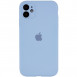 Чехол Silicone Case Full Camera Protective (AA) для Apple iPhone 12 (6.1") Голубой / Lilac Blue