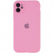 Чохол Silicone Case Full Camera Protective (AA) для Apple iPhone 12 (6.1") Рожевий / Light pink