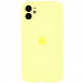 Чехол Silicone Case Full Camera Protective (AA) для Apple iPhone 12 (6.1") Желтый / Mellow Yellow