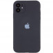 Чохол Silicone Case Full Camera Protective (AA) для Apple iPhone 12 (6.1") Сірий / Dark Gray