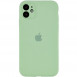 Чехол Silicone Case Full Camera Protective (AA) для Apple iPhone 12 (6.1") Зеленый / Pistachio