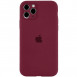 Чехол Silicone Case Full Camera Protective (AA) для Apple iPhone 12 Pro (6.1") Бордовый / Plum