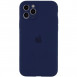 Чехол Silicone Case Full Camera Protective (AA) для Apple iPhone 12 Pro (6.1") Синий / Deep navy