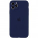 Чохол Silicone Case Full Camera Protective (AA) для Apple iPhone 12 Pro (6.1") Синій / Deep navy