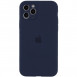 Чохол Silicone Case Full Camera Protective (AA) для Apple iPhone 12 Pro (6.1") Темно-синій / Midnight blue