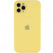 Чохол Silicone Case Full Camera Protective (AA) для Apple iPhone 12 Pro (6.1") Жовтий / Mellow Yellow