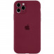 Чохол Silicone Case Full Camera Protective (AA) для Apple iPhone 12 Pro Max (6.7") Бордовий / Plum