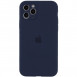 Чохол Silicone Case Full Camera Protective (AA) для Apple iPhone 12 Pro Max (6.7") Темно-синій / Midnight blue