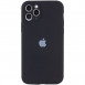 Чохол Silicone Case Full Camera Protective (AA) для Apple iPhone 12 Pro Max (6.7") Чорний / Black