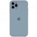 Чехол Silicone Case Full Camera Protective (AA) для Apple iPhone 12 Pro Max (6.7") Голубой / Sweet Blue