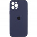 Чехол Silicone Case Full Camera Protective (AA) для Apple iPhone 12 Pro Max (6.7") Темно-синий / Midnight blue / PVH