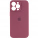 Чохол Silicone Case Full Camera Protective (AA) для Apple iPhone 13 Pro Max (6.7") Бордовий / Plum