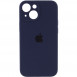 Чехол Silicone Case Full Camera Protective (AA) для Apple iPhone 13 (6.1") Темно-синий / Midnight blue