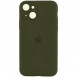Чехол Silicone Case Full Camera Protective (AA) для Apple iPhone 13 (6.1") Зеленый / Dark Olive