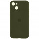 Чохол Silicone Case Full Camera Protective (AA) для Apple iPhone 13 (6.1") Зелений / Dark Olive