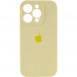 Чехол Silicone Case Full Camera Protective (AA) для Apple iPhone 14 Pro (6.1") Желтый / Mellow Yellow
