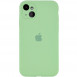 Чохол Silicone Case Full Camera Protective (AA) для Apple iPhone 14 (6.1") М'ятний / Mint