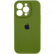 Чохол Silicone Case Full Camera Protective (AA) для Apple iPhone 15 Pro (6.1") Зелений / Dark Olive