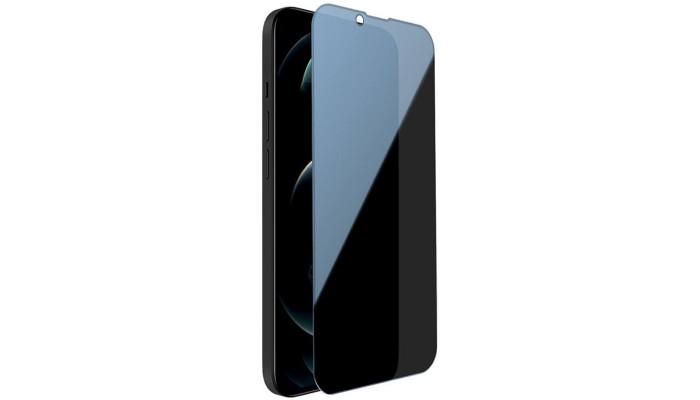 Захисне скло Privacy 5D (full glue) (тех.пак) для Apple iPhone 13 / 13 Pro / 14 (6.1