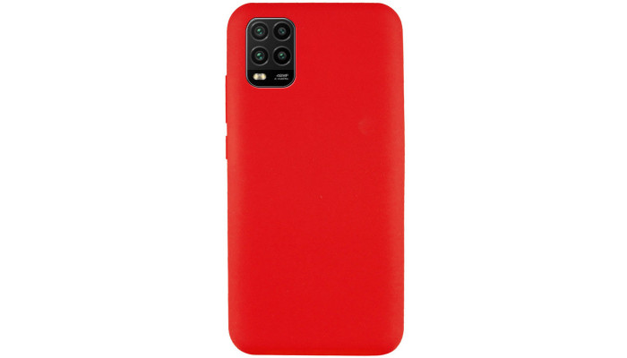 Чехол Silicone Cover Full without Logo (A) для Xiaomi Mi 10 Lite Красный / Red - фото