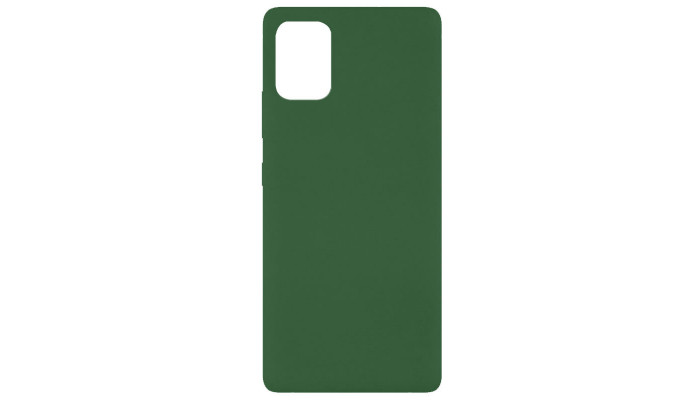 Чехол Silicone Cover Full without Logo (A) для Xiaomi Mi 10 Lite Зеленый / Dark green - фото