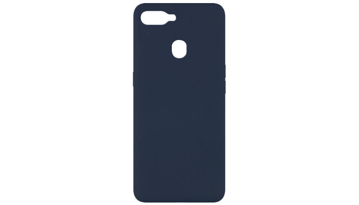 Чохол Silicone Cover Full without Logo (A) для Oppo A5s / Oppo A12 Синій / Midnight blue - фото