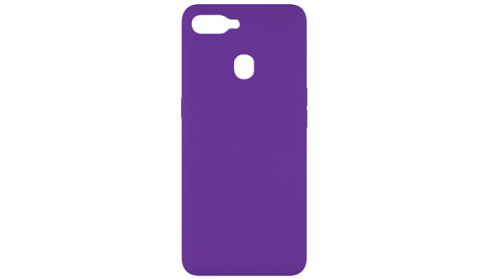 Чохол Silicone Cover Full without Logo (A) для Oppo A5s / Oppo A12 Фіолетовий / Purple - фото