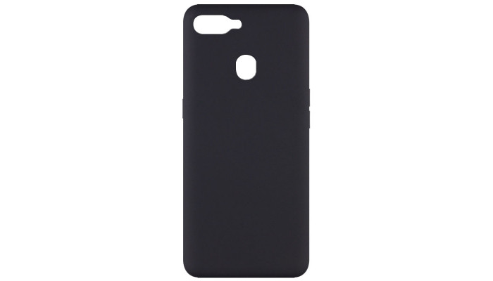 Чехол Silicone Cover Full without Logo (A) для Oppo A5s / Oppo A12 Черный / Black - фото