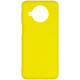 Чехол Silicone Cover Full without Logo (A) для Xiaomi Mi 10T Lite / Redmi Note 9 Pro 5G Желтый / Flash - фото
