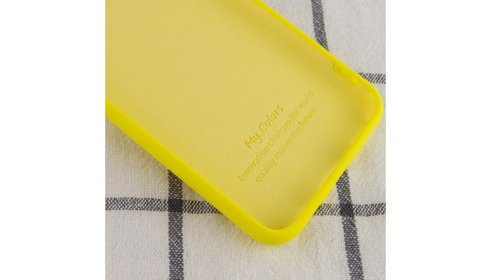 Чохол Silicone Cover Full without Logo (A) для Xiaomi Mi 10T Lite / Redmi Note 9 Pro 5G Жовтий / Flash - фото