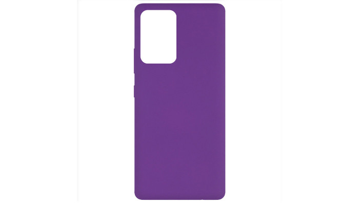 Чохол Silicone Cover Full without Logo (A) для Samsung Galaxy A72 4G / A72 5G Фіолетовий / Purple - фото