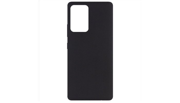 Чохол Silicone Cover Full without Logo (A) для Samsung Galaxy A72 4G / A72 5G Чорний / Black - фото