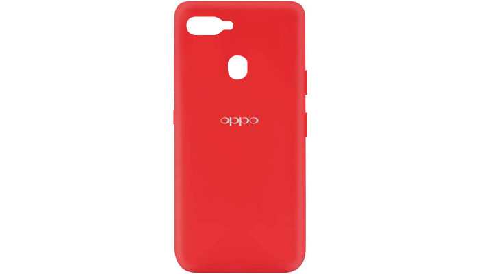Чехол Silicone Cover My Color Full Protective (A) для Oppo A5s / Oppo A12 Красный / Red - фото