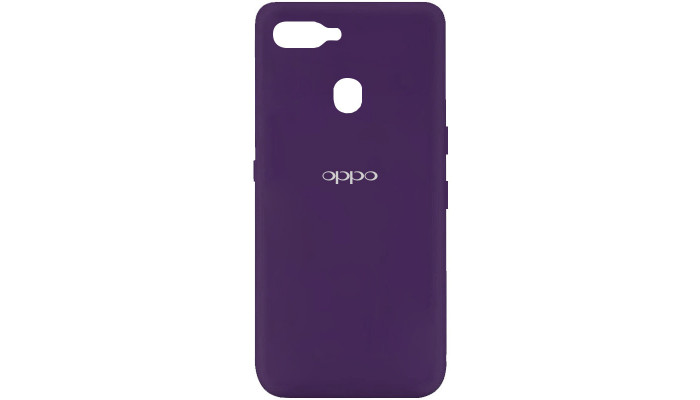Чехол Silicone Cover My Color Full Protective (A) для Oppo A5s / Oppo A12 Фиолетовый / Purple - фото