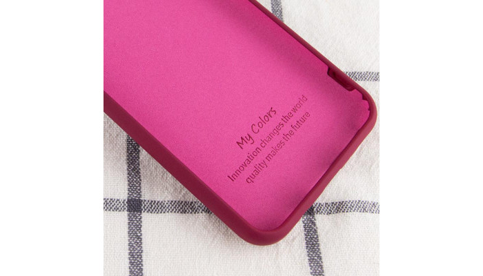 Чехол Silicone Cover My Color Full Protective (A) для Xiaomi Mi 10T Lite / Redmi Note 9 Pro 5G Бордовый / Marsala - фото