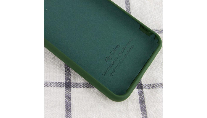 Чохол Silicone Cover My Color Full Protective (A) для Xiaomi Mi 10T Lite / Redmi Note 9 Pro 5G Зелений / Dark green - фото
