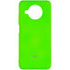 Чехол Silicone Cover My Color Full Protective (A) для Xiaomi Mi 10T Lite / Redmi Note 9 Pro 5G Салатовый / Neon green - фото