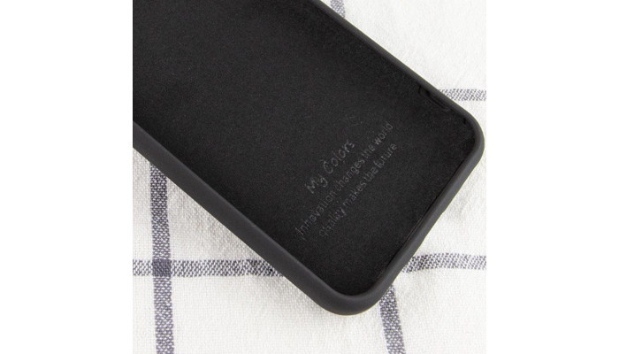 Чехол Silicone Cover My Color Full Protective (A) для Xiaomi Mi 10T Lite / Redmi Note 9 Pro 5G Черный / Black - фото