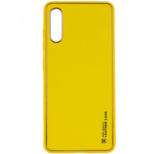 Кожаный чехол Xshield для Samsung Galaxy A50 (A505F) / A50s / A30s Желтый / Yellow