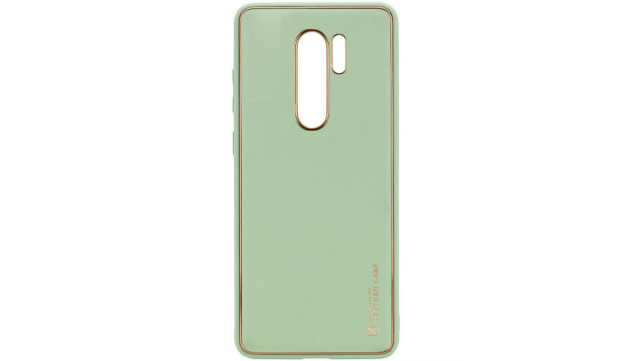 Кожаный чехол Xshield для Xiaomi Redmi Note 8 Pro Зеленый / Pistachio - фото
