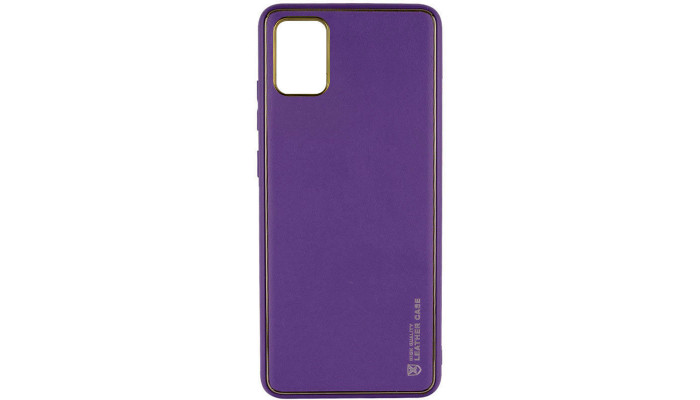 Шкіряний чохол Xshield для Xiaomi Redmi Note 10 / Note 10s Фіолетовий / Dark Purple - фото