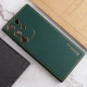 Кожаный чехол Xshield для Samsung Galaxy S21 Ultra Зеленый / Army Green - фото