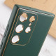 Шкіряний чохол Xshield для Samsung Galaxy S21 Ultra Зелений / Army Green - фото