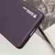 Кожаный чехол Xshield для Samsung Galaxy S21 Ultra Фиолетовый / Dark Purple - фото