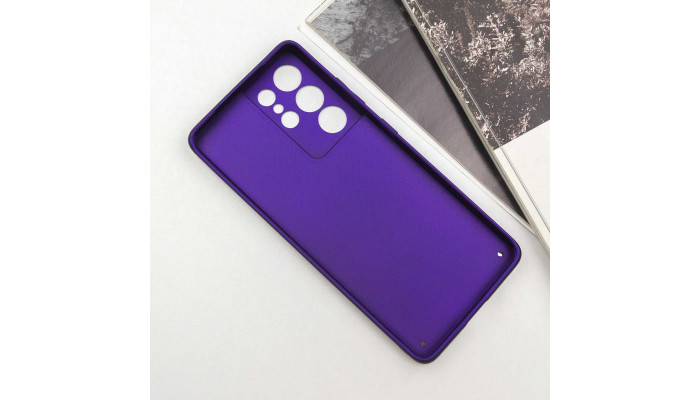 Кожаный чехол Xshield для Samsung Galaxy S21 Ultra Фиолетовый / Ultra Violet - фото