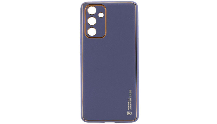 Кожаный чехол Xshield для Samsung Galaxy A54 5G Серый / Lavender Gray - фото
